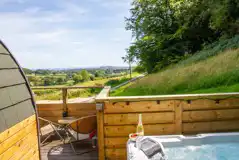 Little lodge glamping pod view
