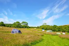 Non electric grass tent pitches