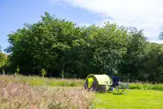 Non electric grass tent pitches