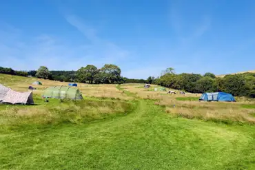 Non electric grass tent pitches