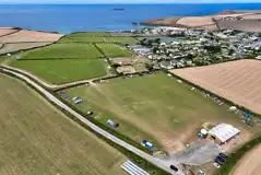 Aerial view of Trevose View Farm