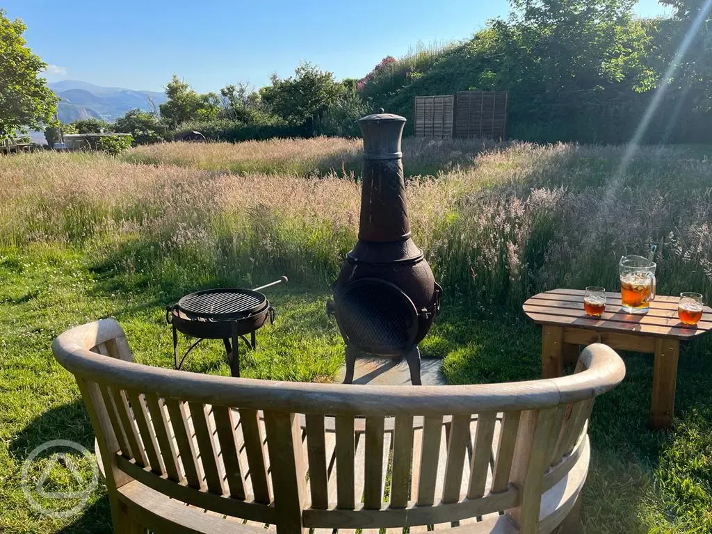 Outdoor BBQ and Chiminea