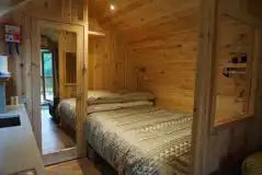 Ensuite glamping pod bed