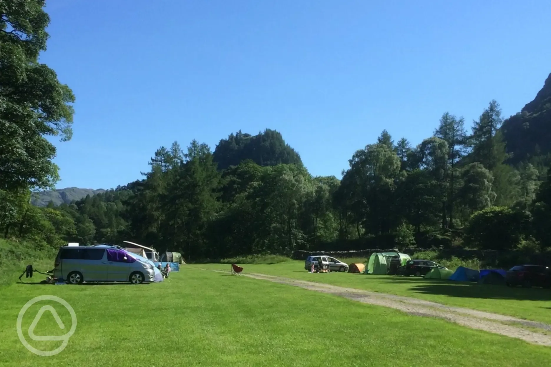 Non electric grass pitches in the open field
