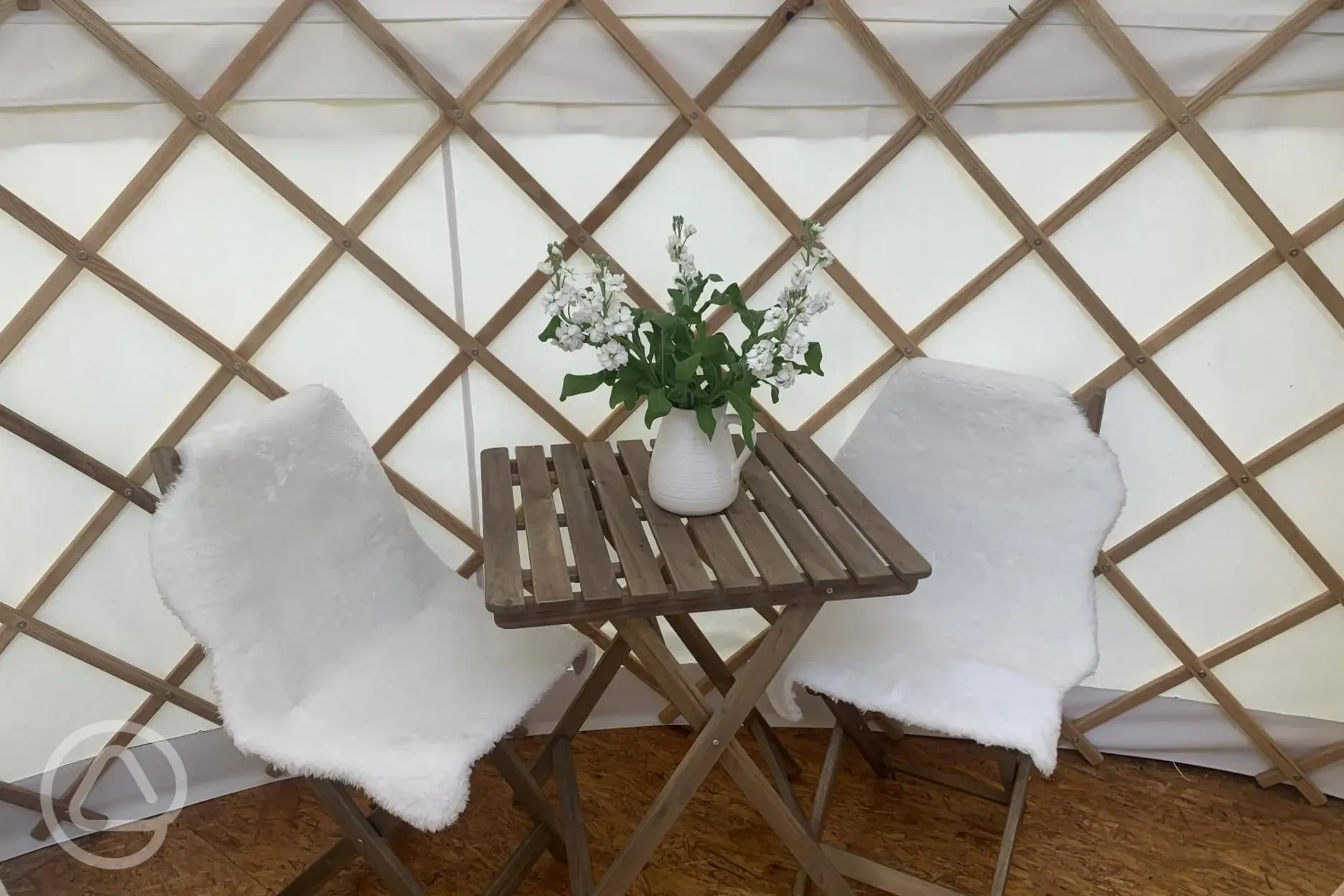 Yurt interior 