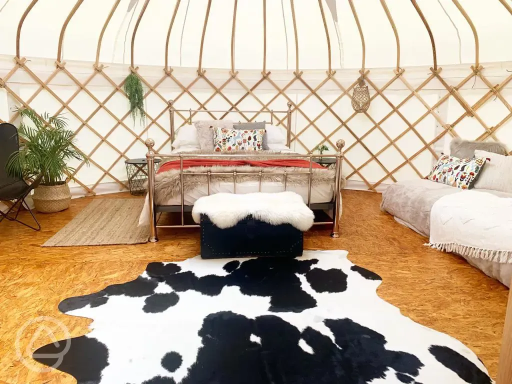 Yurt interior