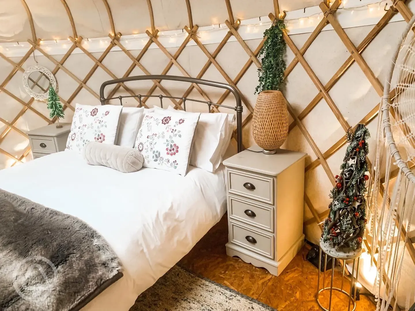 Hedgehog yurt interior