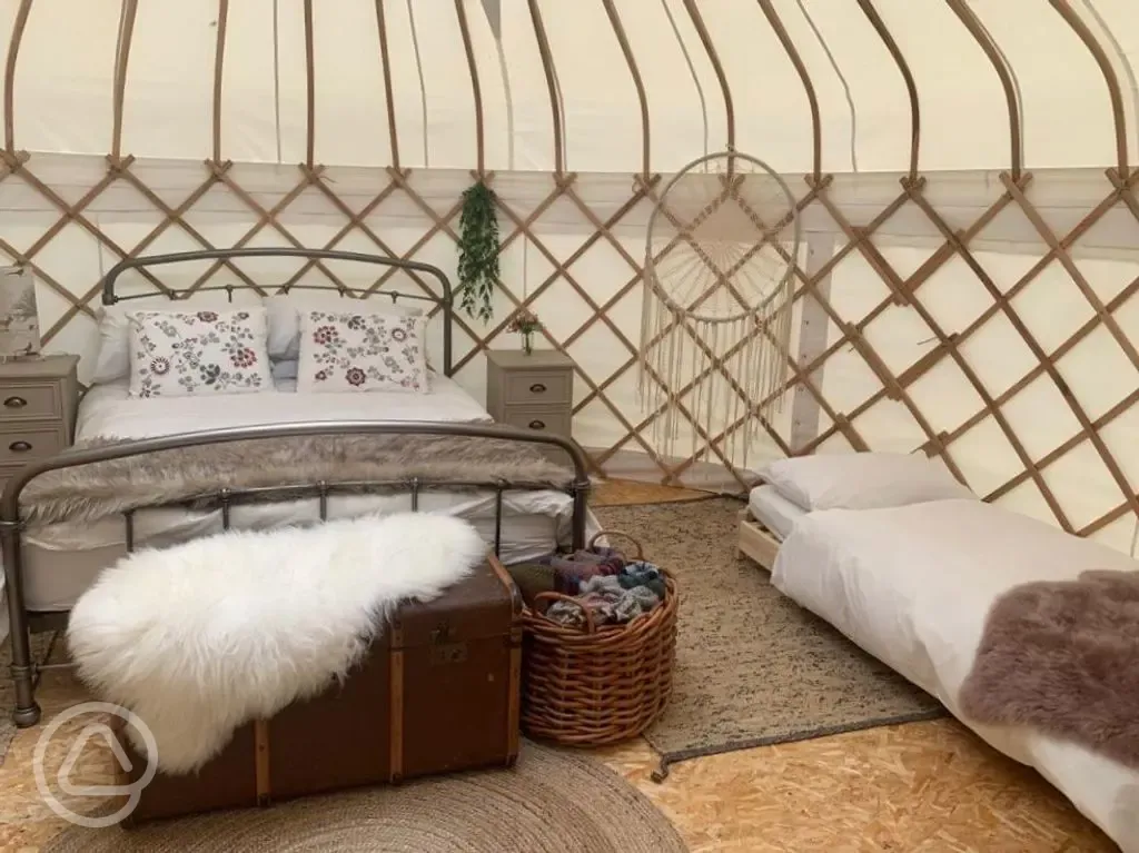 Hedgehog Yurt interior 