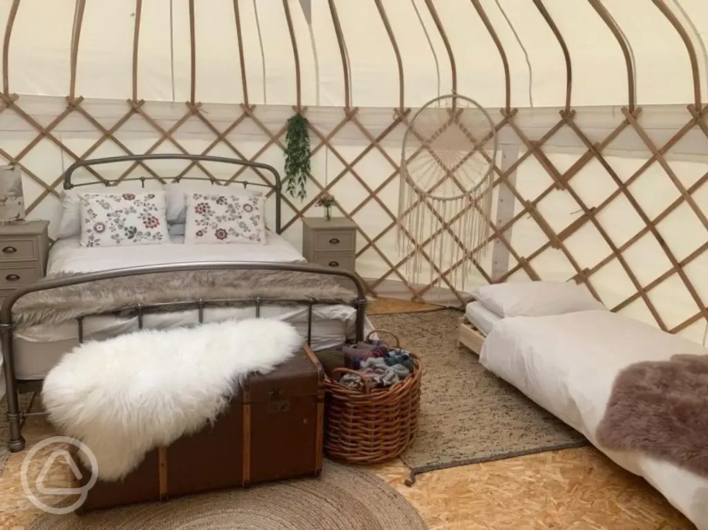 Yurt interior 