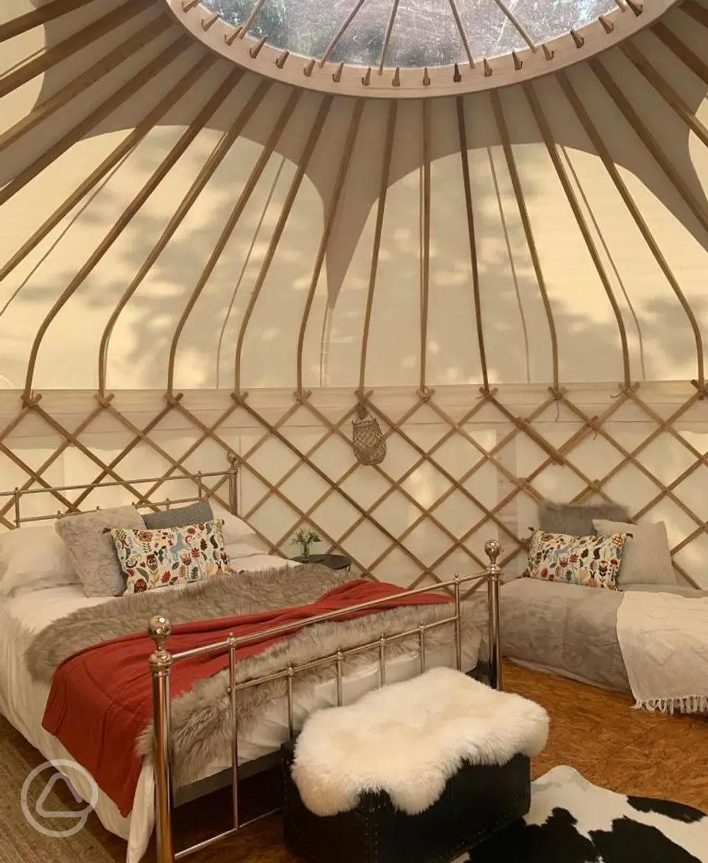 Fox yurt interior