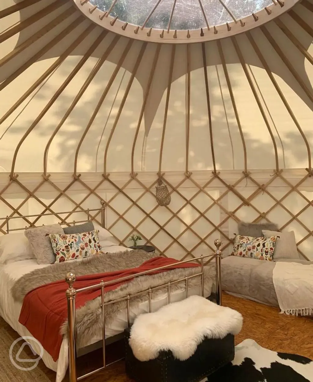 Yurt interior