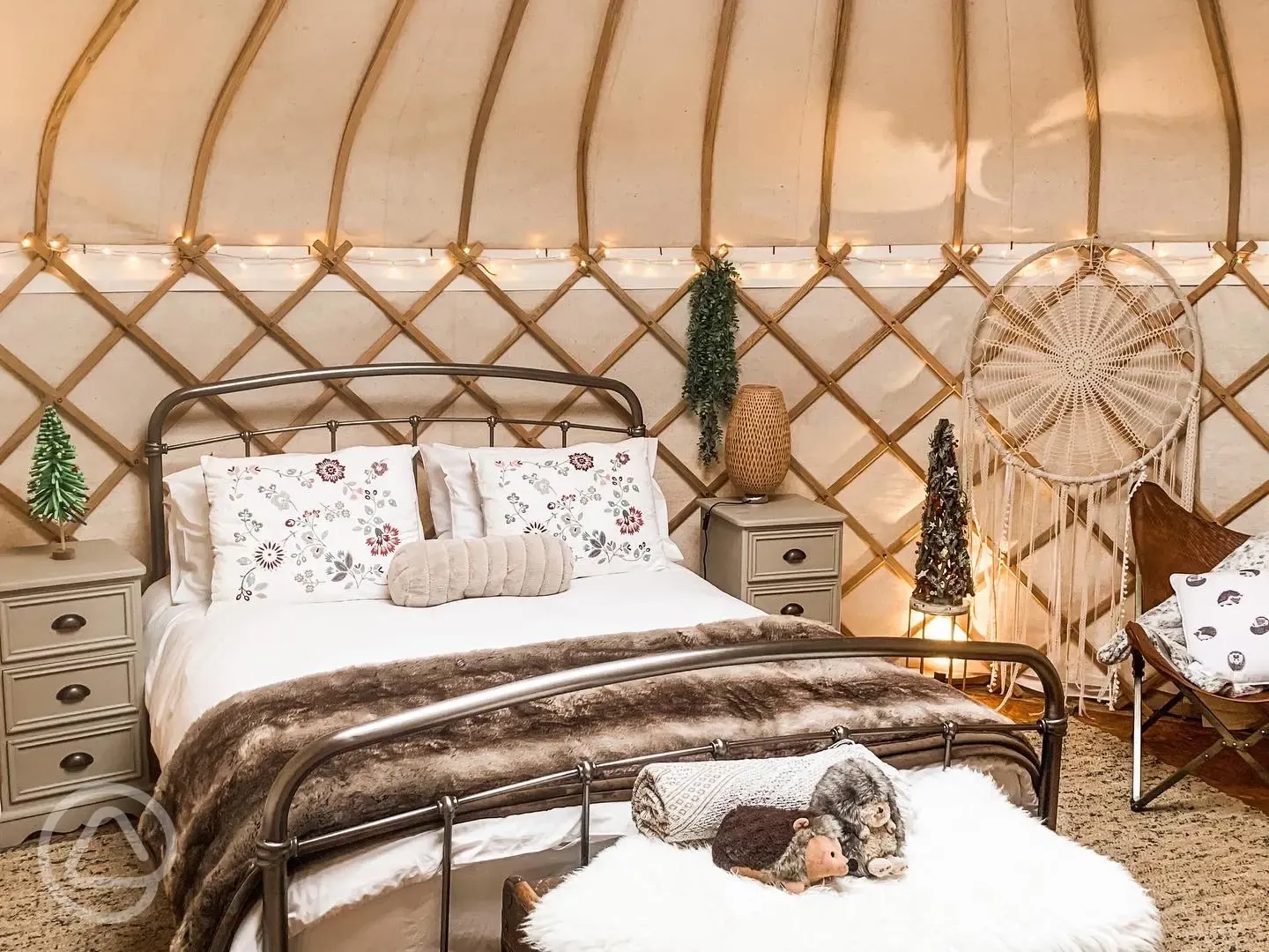 Hedgehog yurt interior