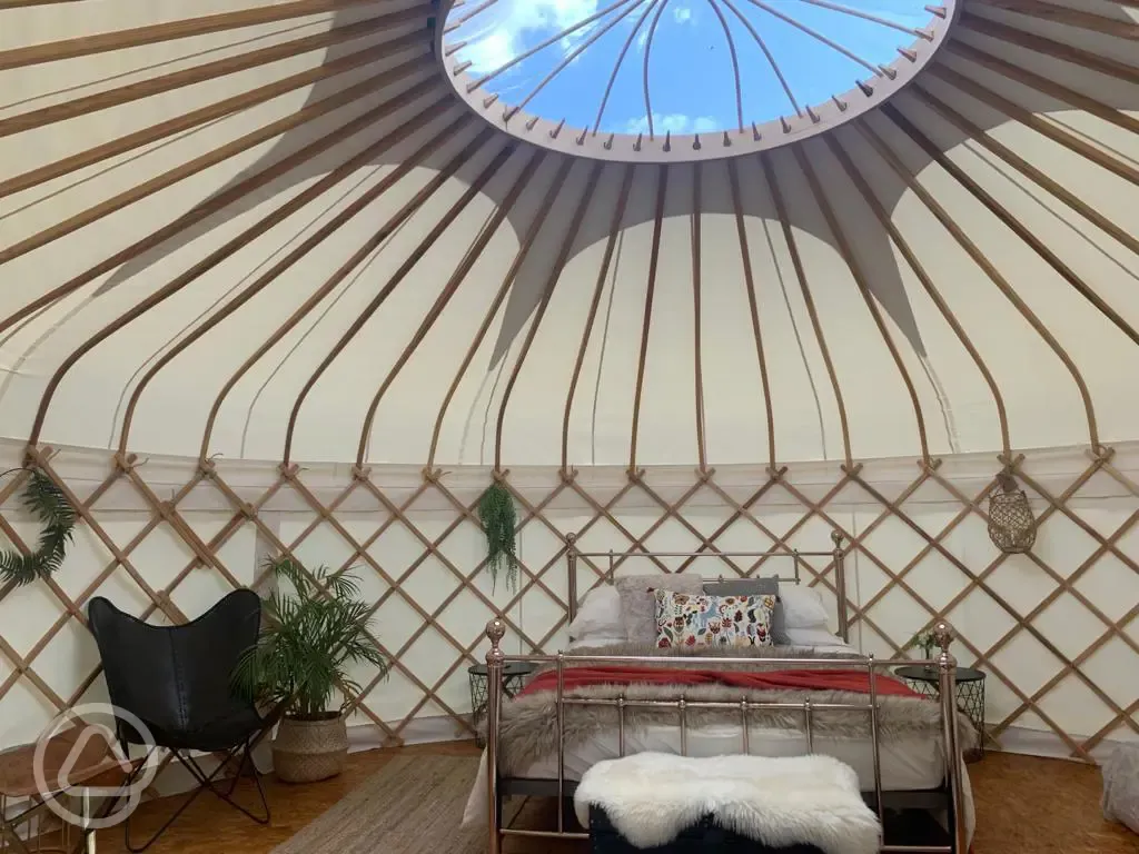 Yurt interior