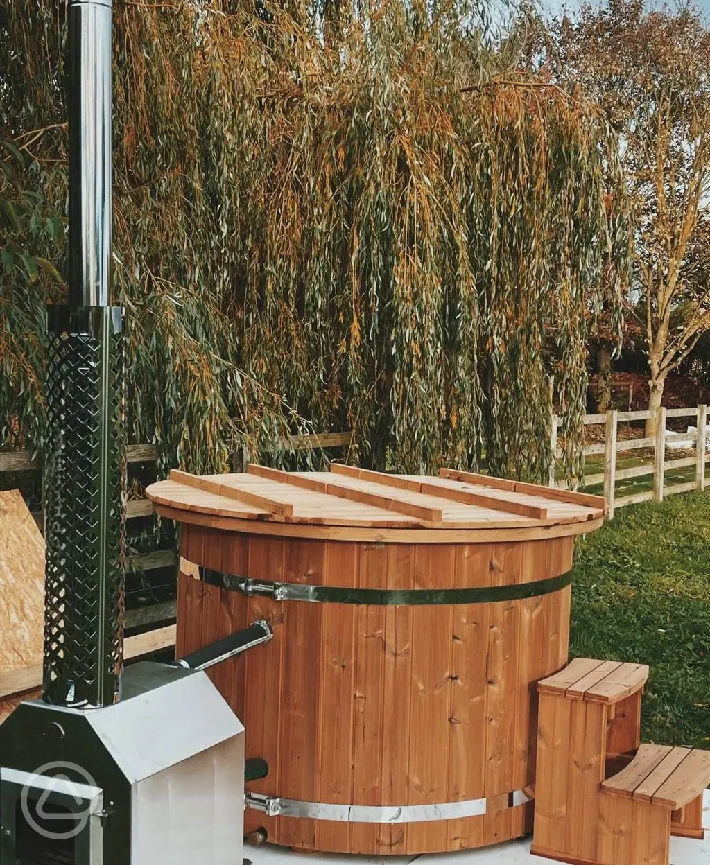 Woodfired hot tub