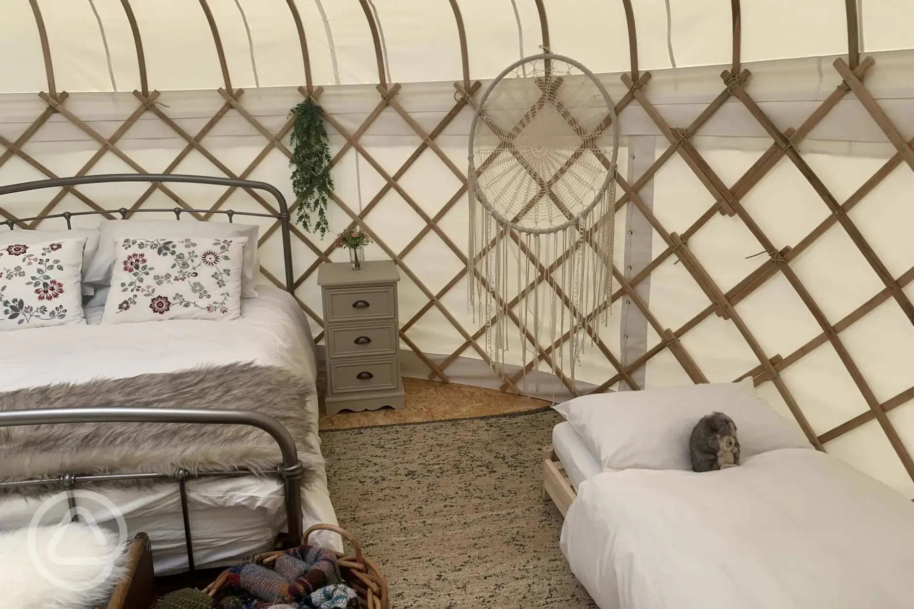 Yurt interior