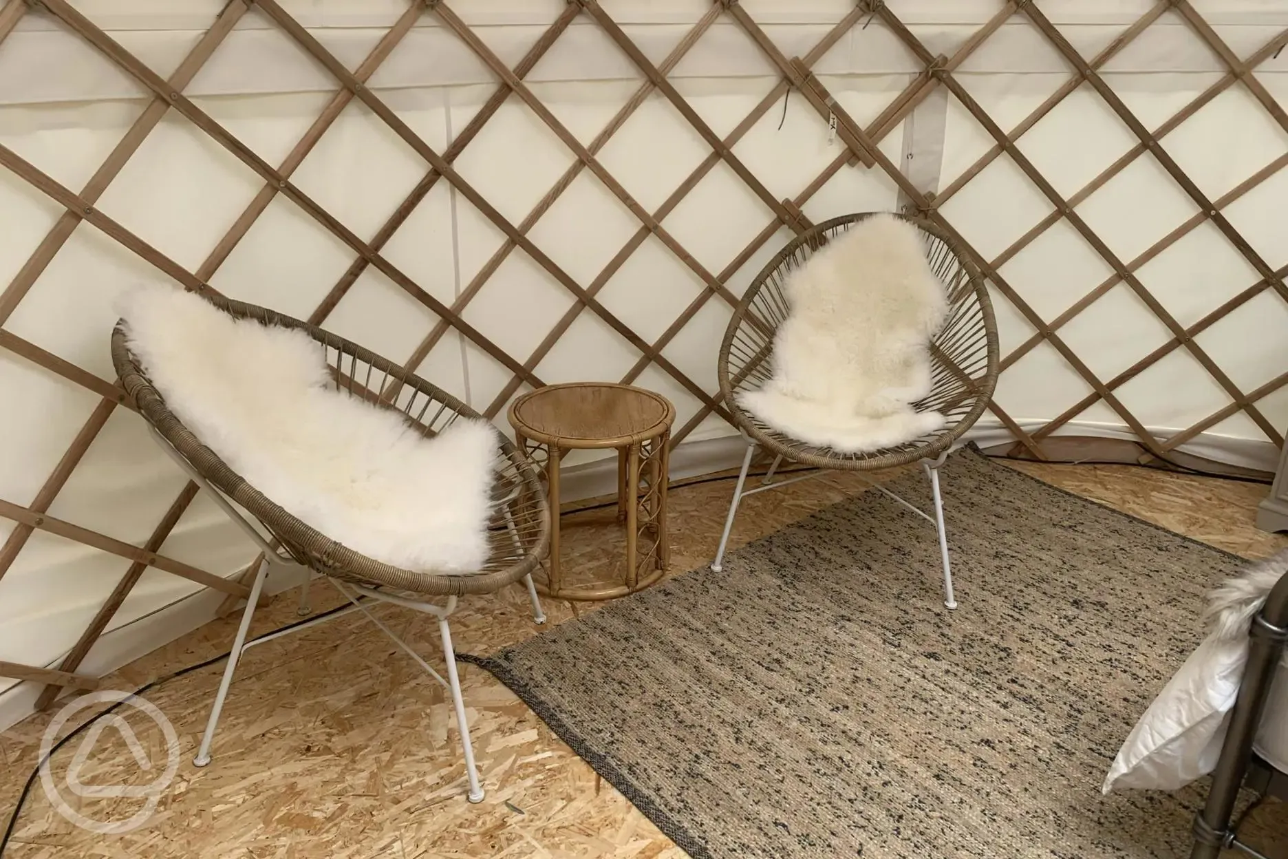 Hedgehog yurt interior