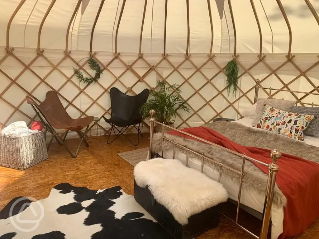 Yurt interior