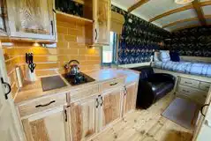 Shepherd's hut (Mabel) interior 