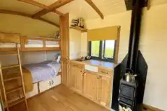 Shepherd's hut (Rosebay) interior