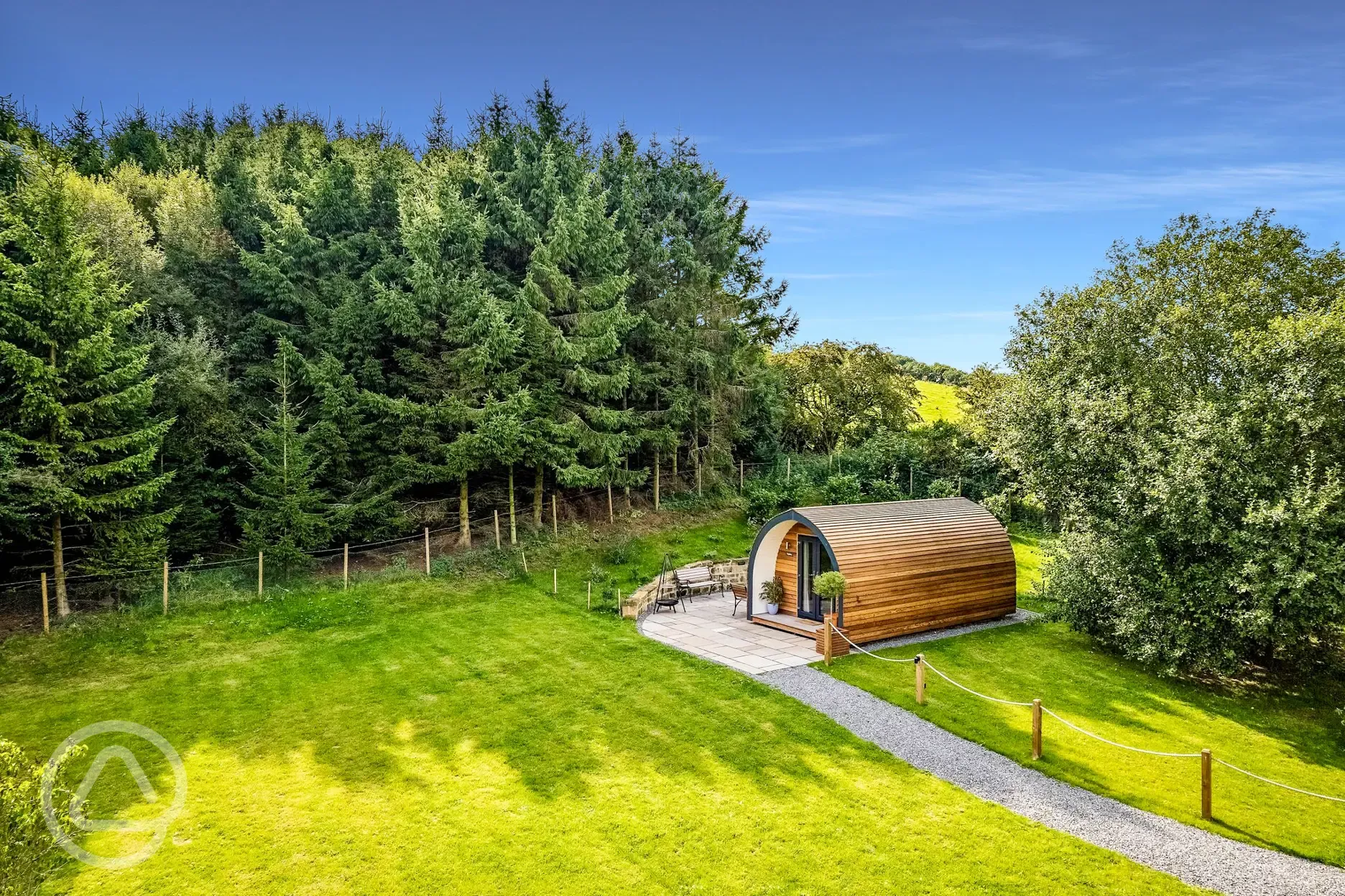 Aerial of the Topping pod