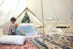 Bell tent interior