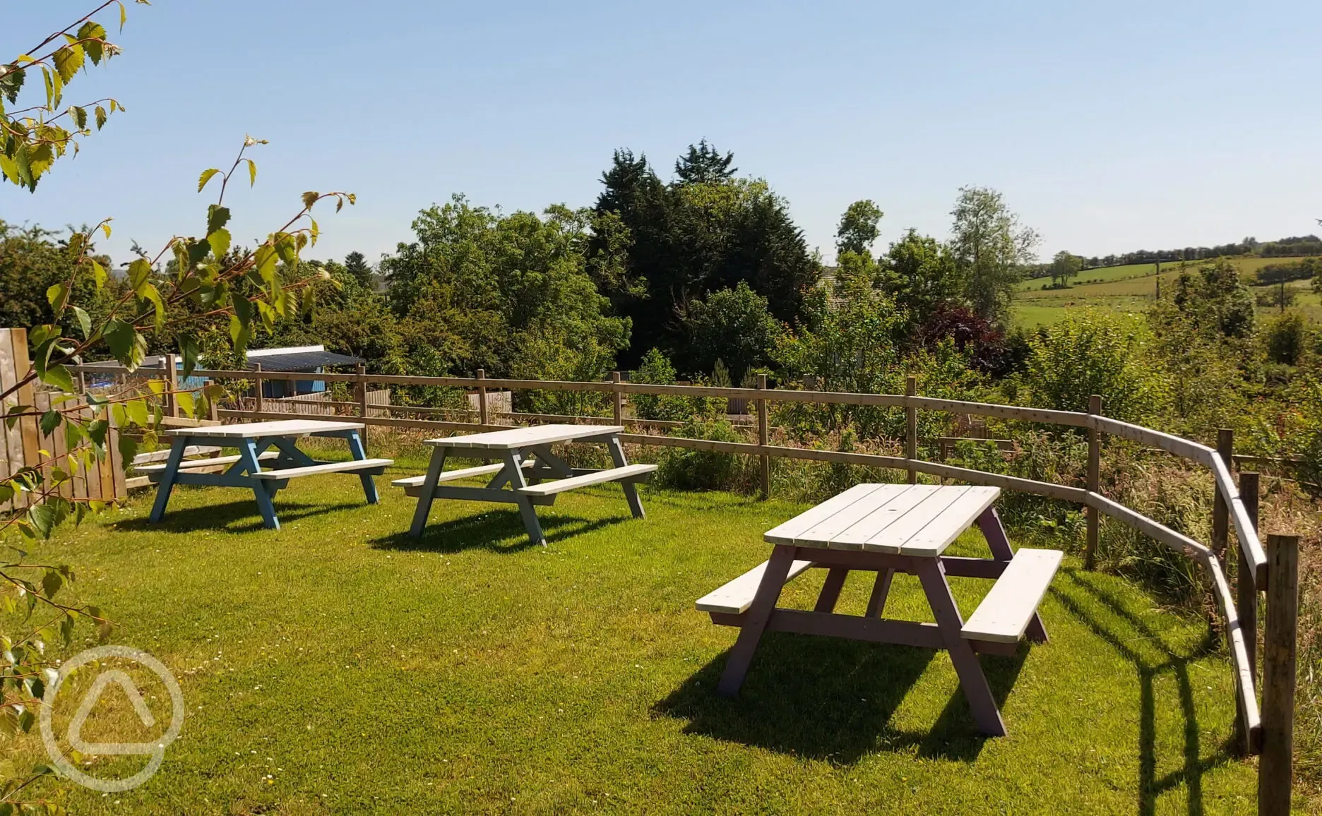 Picnic bench area