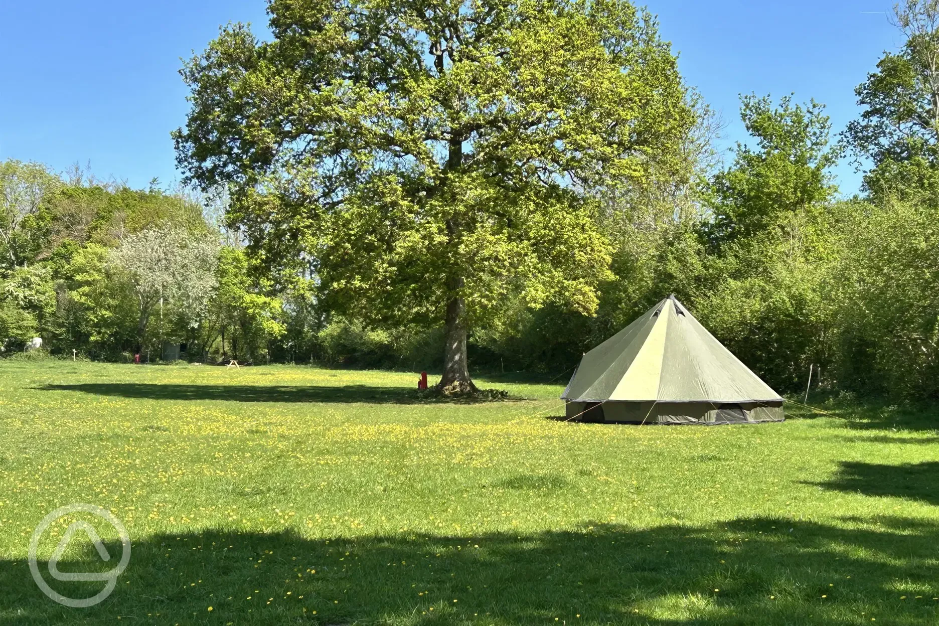 Furnished bell tent