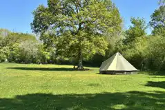 Furnished bell tent