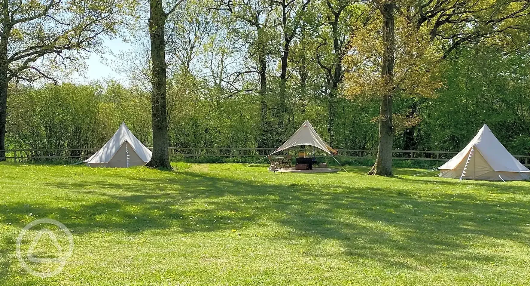 Furnished bell tents