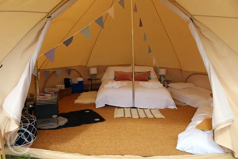 Bell tent interior