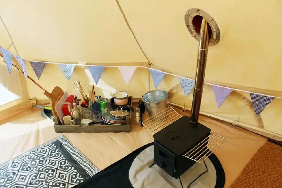 Bell tent interior