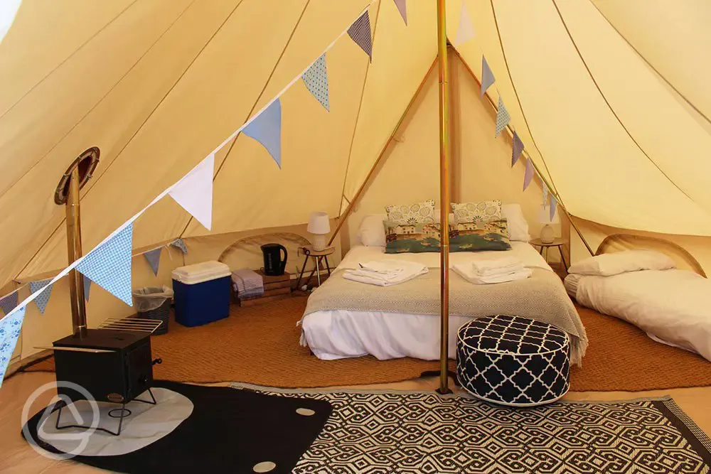 Bell tent interior