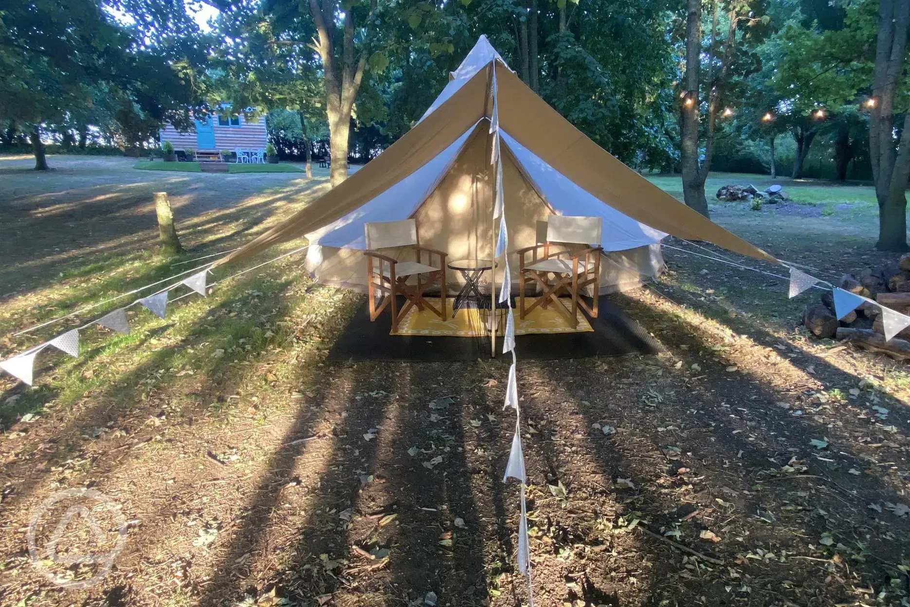 Front of the bell tent