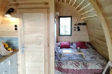 Glamping pod interior