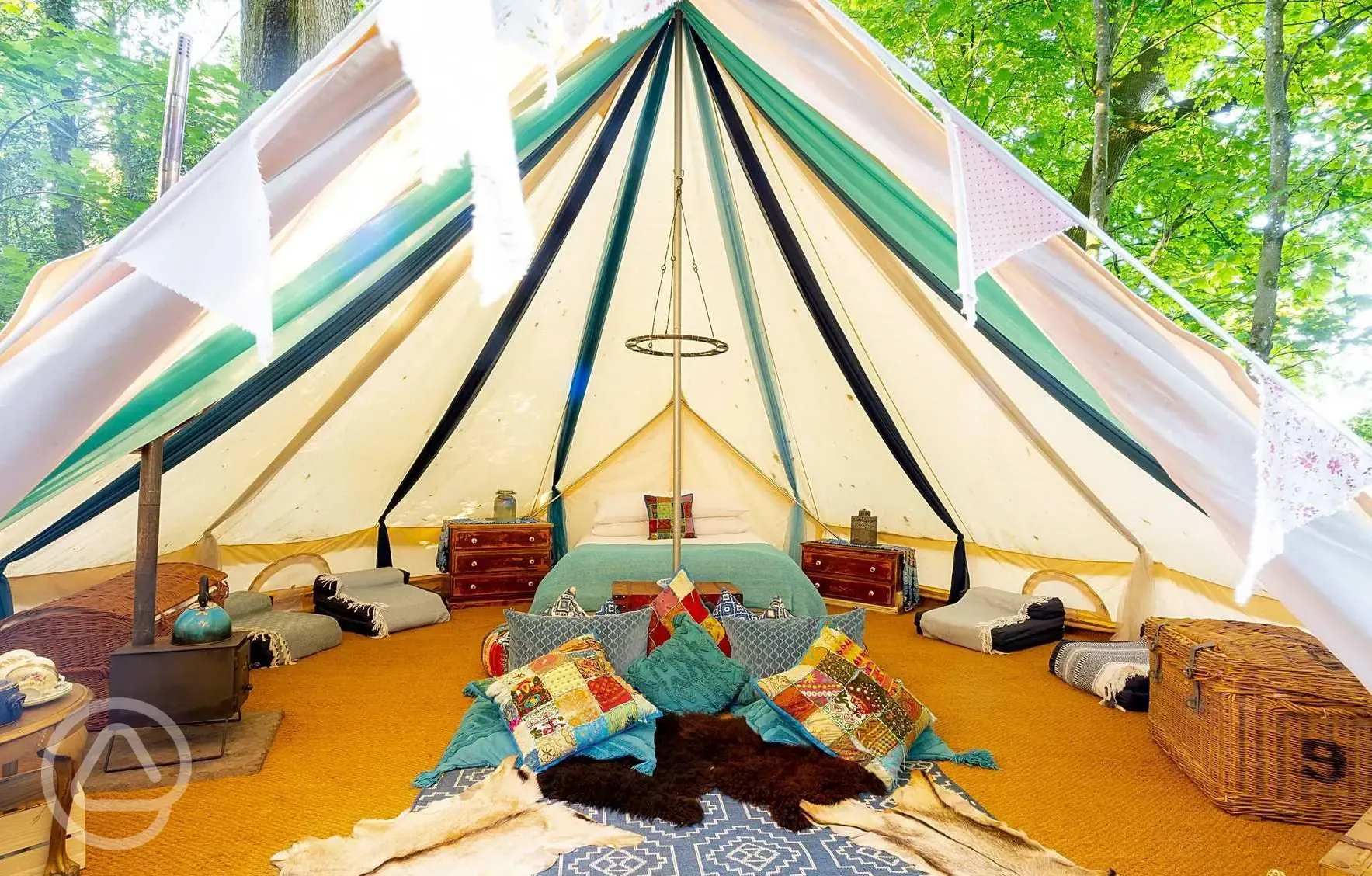 Moroccan bell tent front
