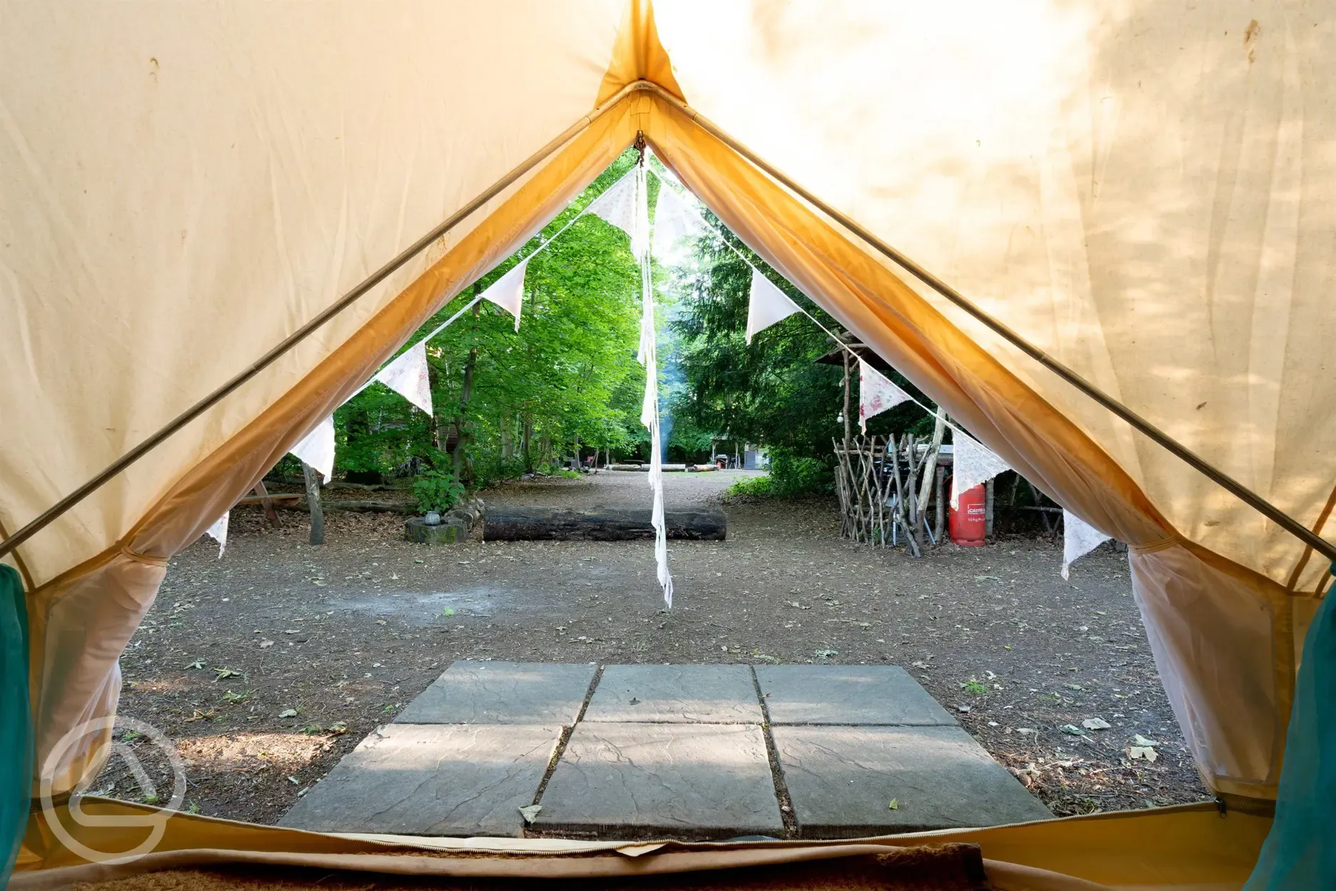 Moroccan bell tent view