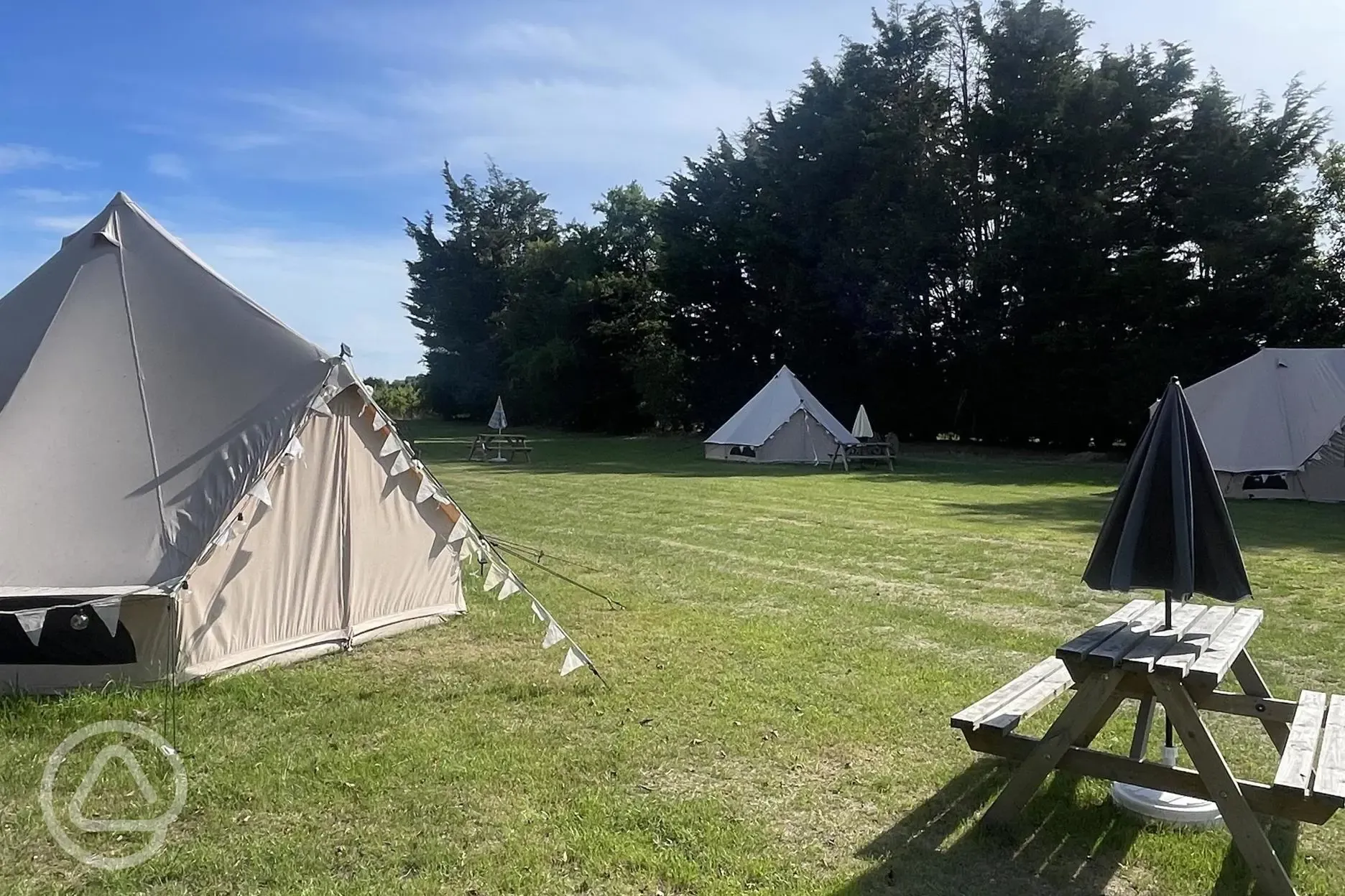Bell tent exterior 