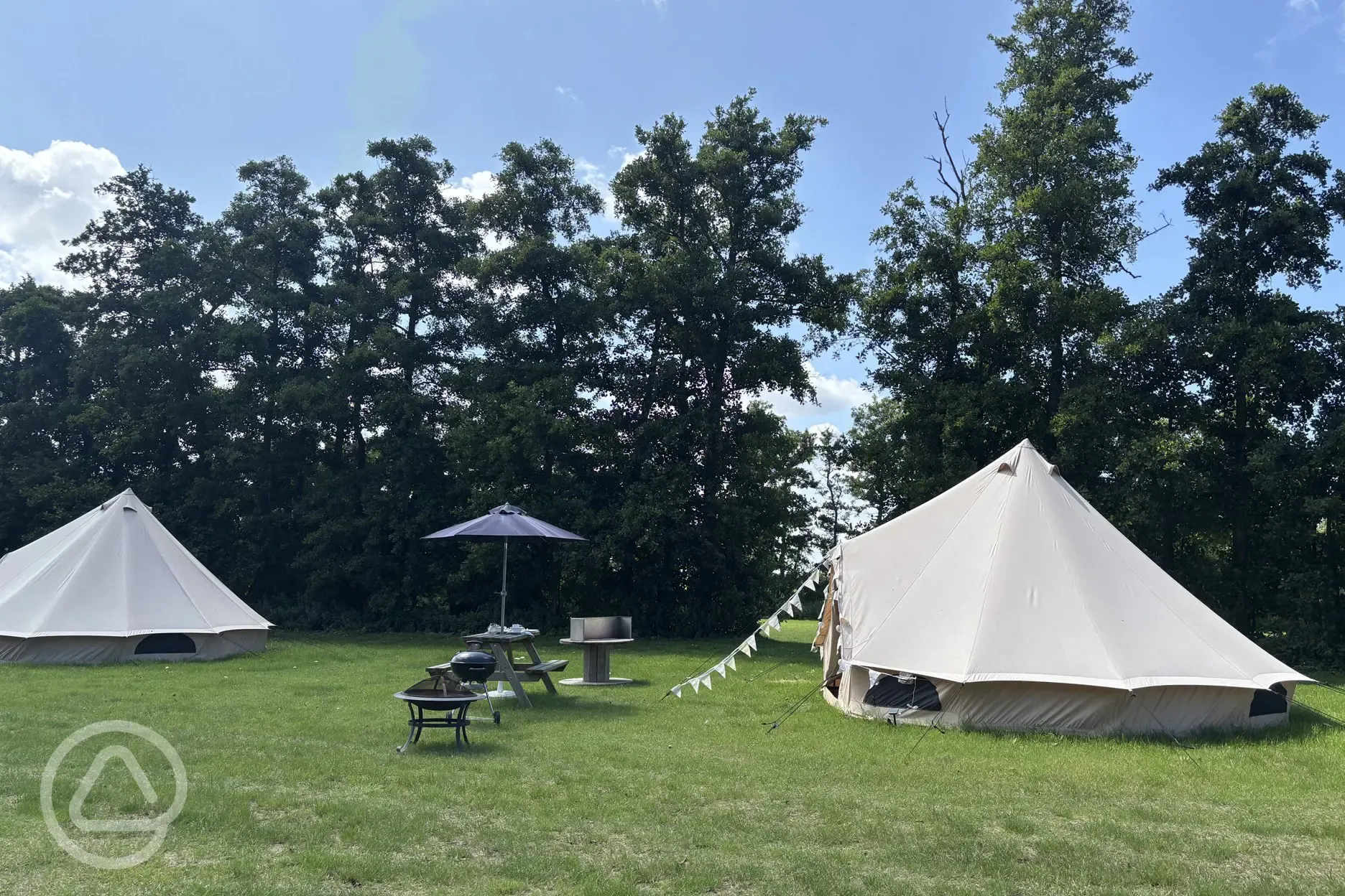 Bell tent exterior 