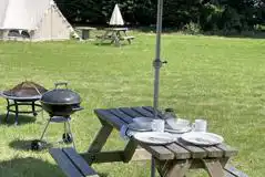 Bell tent outdoor seating Bell tent outdoor seating