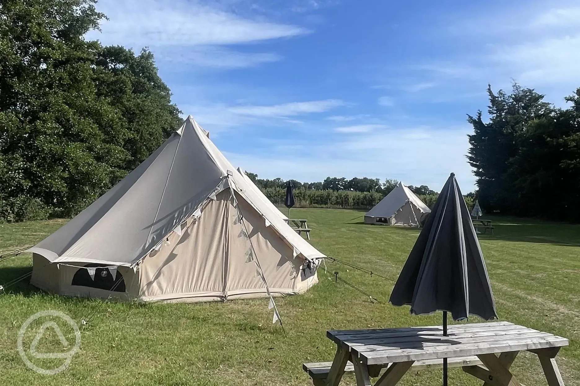 Bell tent exterior 