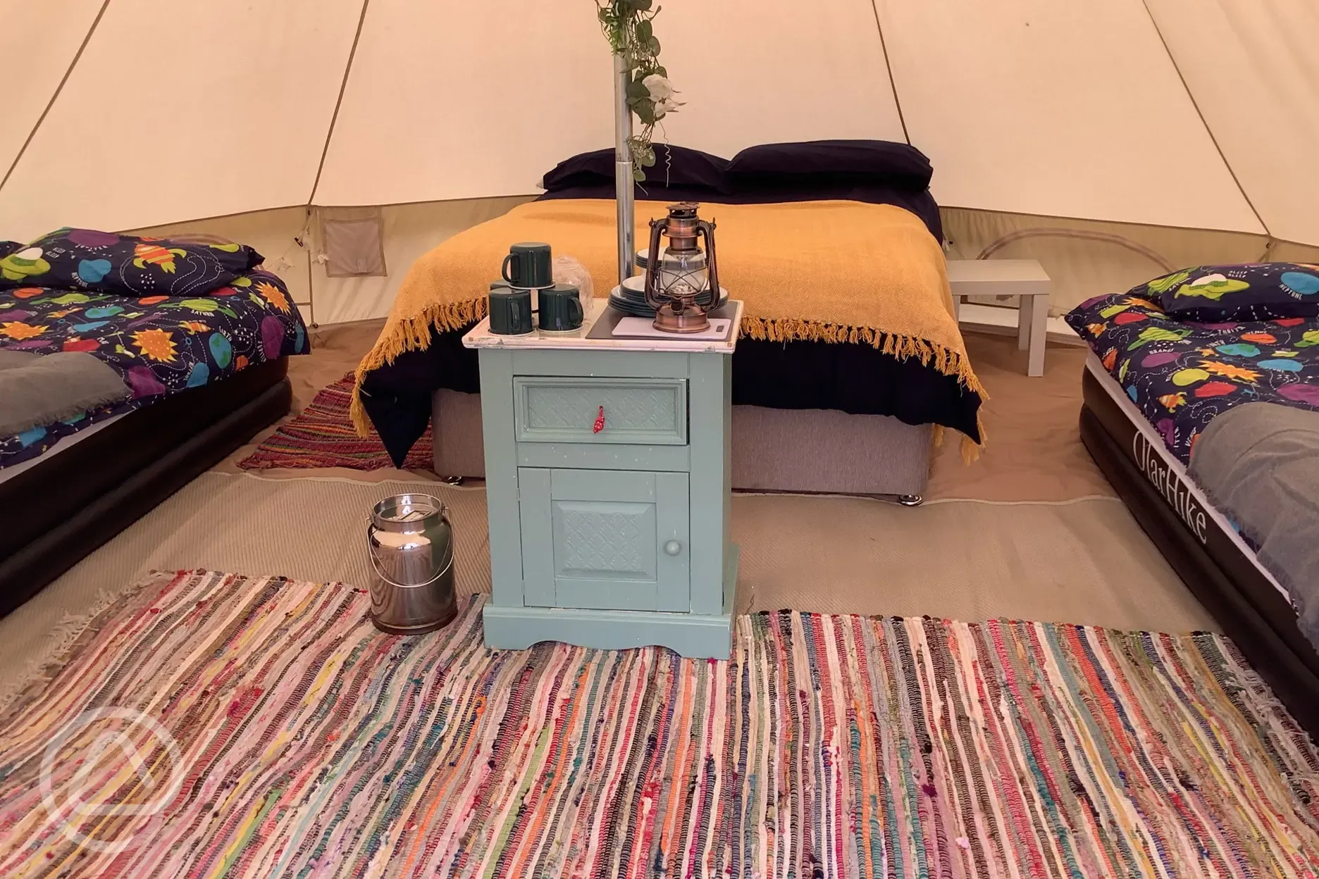 Bell tent interior