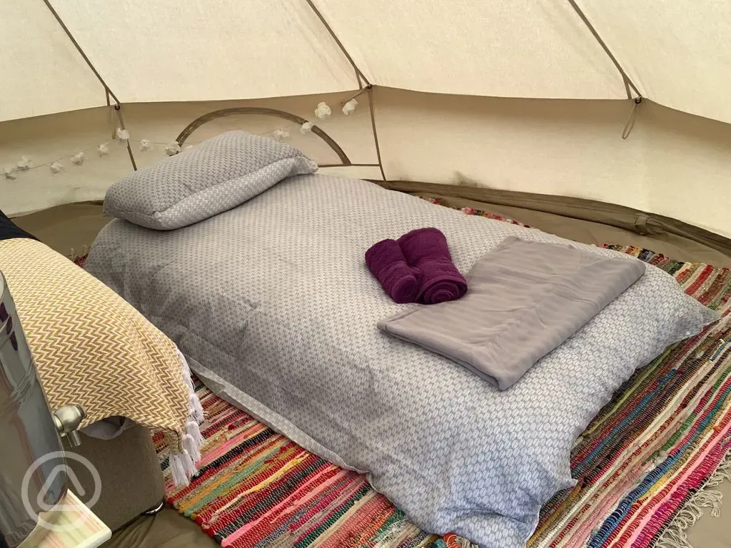 Bell tent camp bed