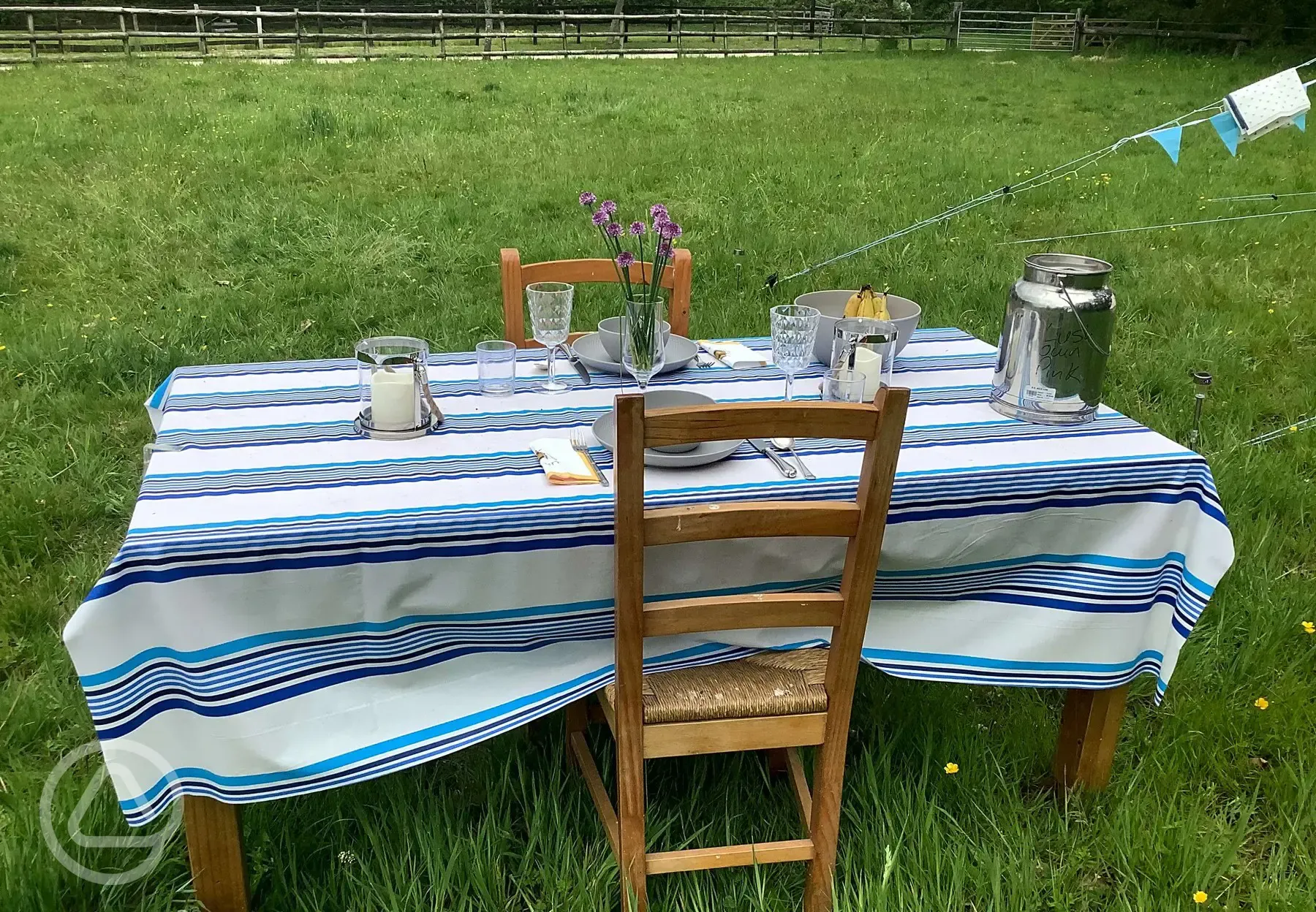 Outdoor dining area