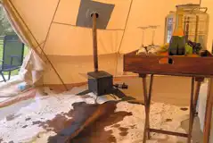 Bell tent interior Bell tent interior