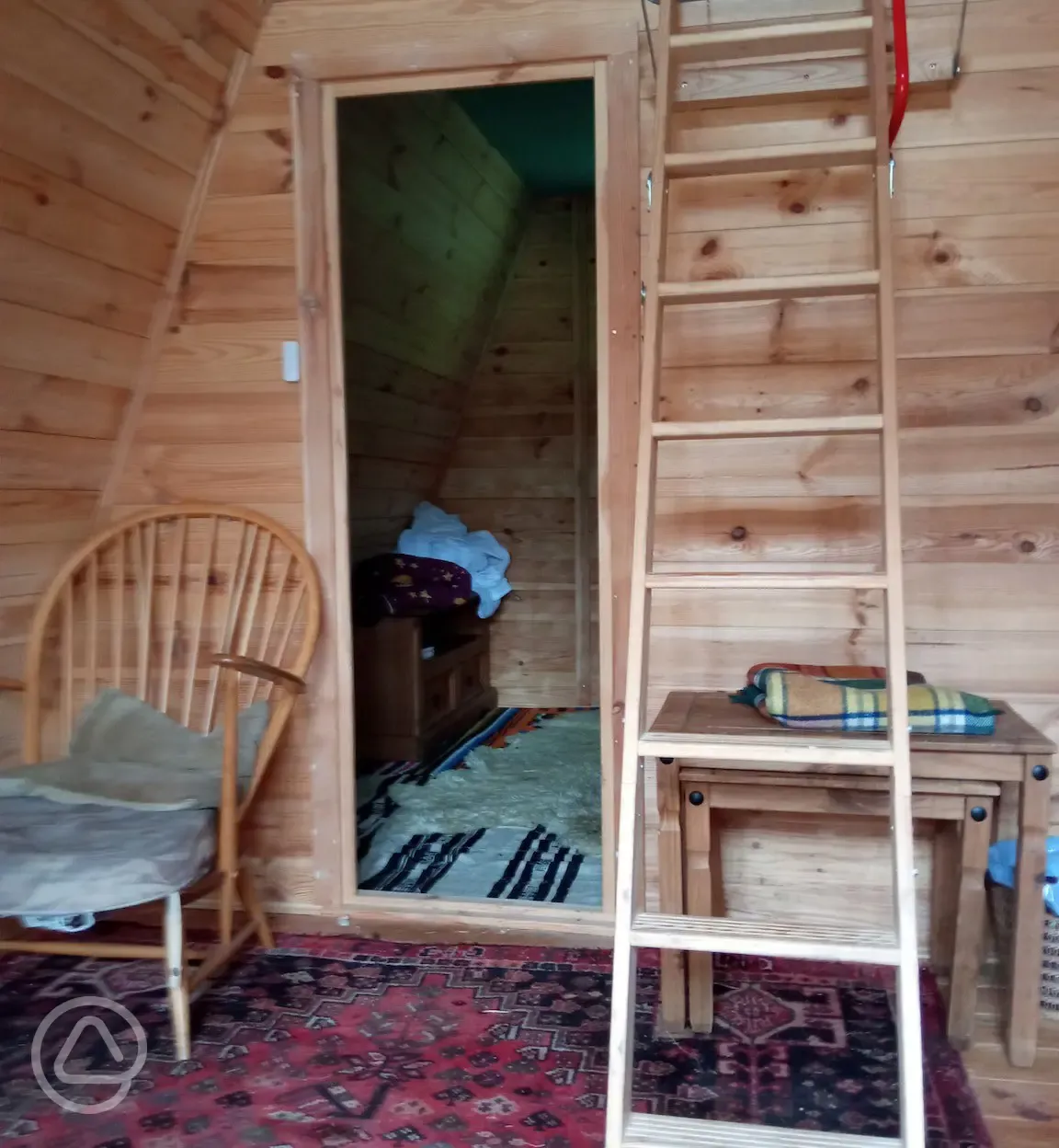 Inside of hut