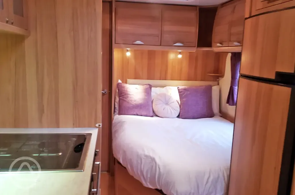 Touring caravan bed