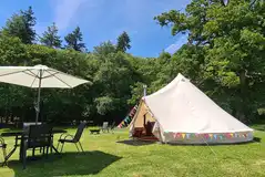 Red bell tent Red bell tent