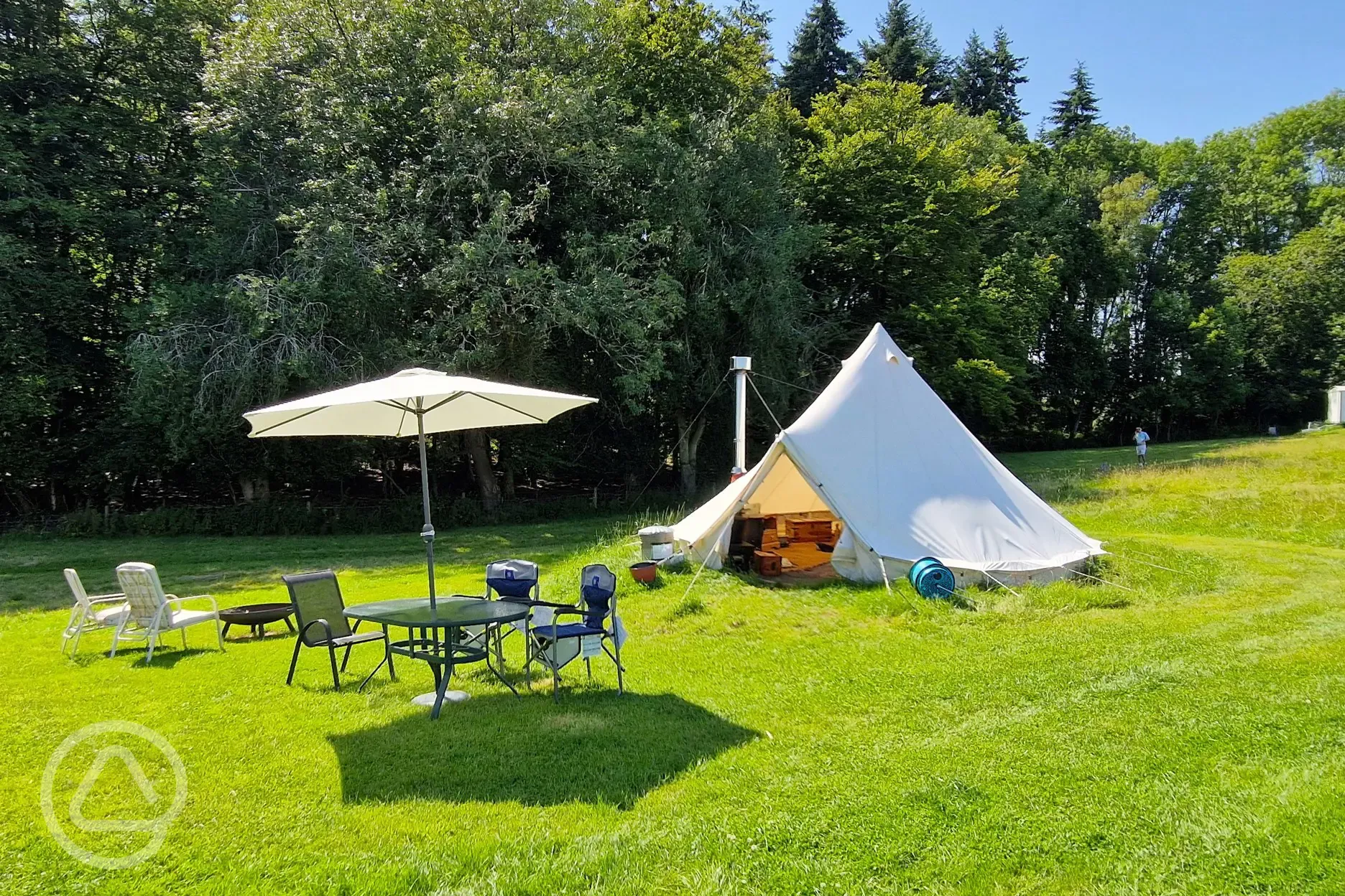 Blue bell tent