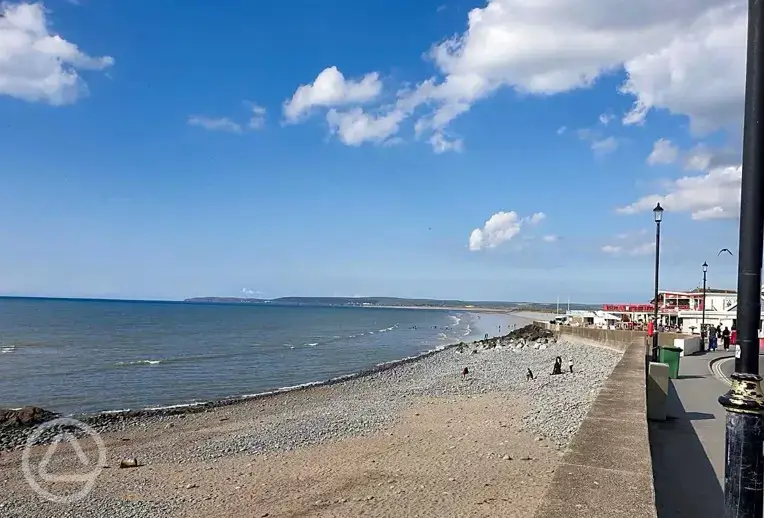 Nearby beach