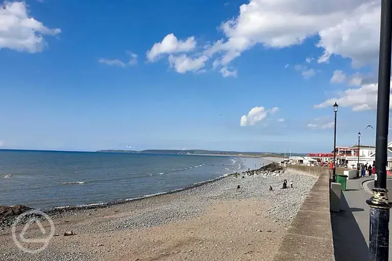Nearby beach